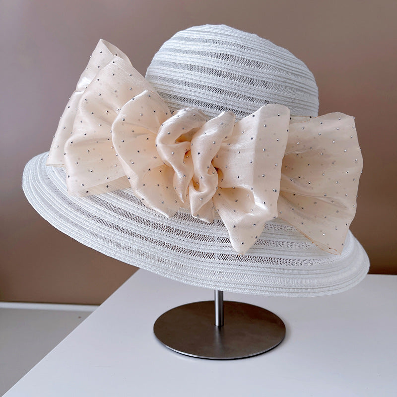 Women's Summer Breathable Sun Protection Light Imitation Linen Straw Hat
