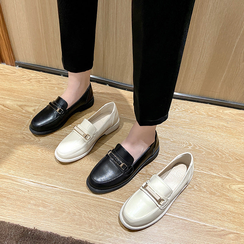 Women's British Style Soft Leather Shoes