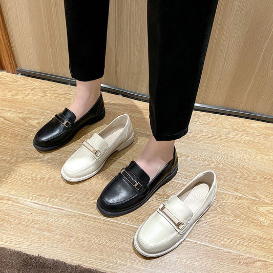 Women's British Style Soft Leather Shoes