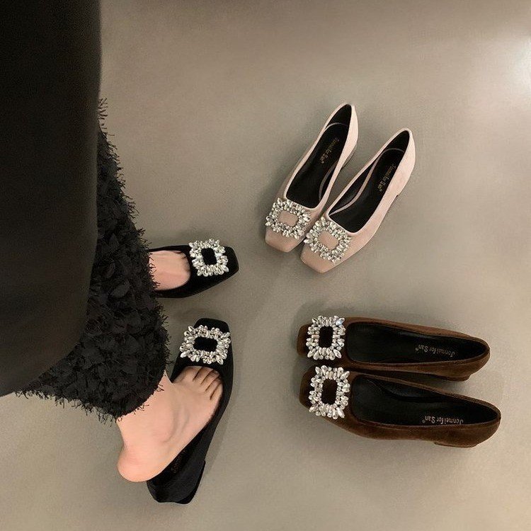 Sense Rhinestone Low-cut Gommino