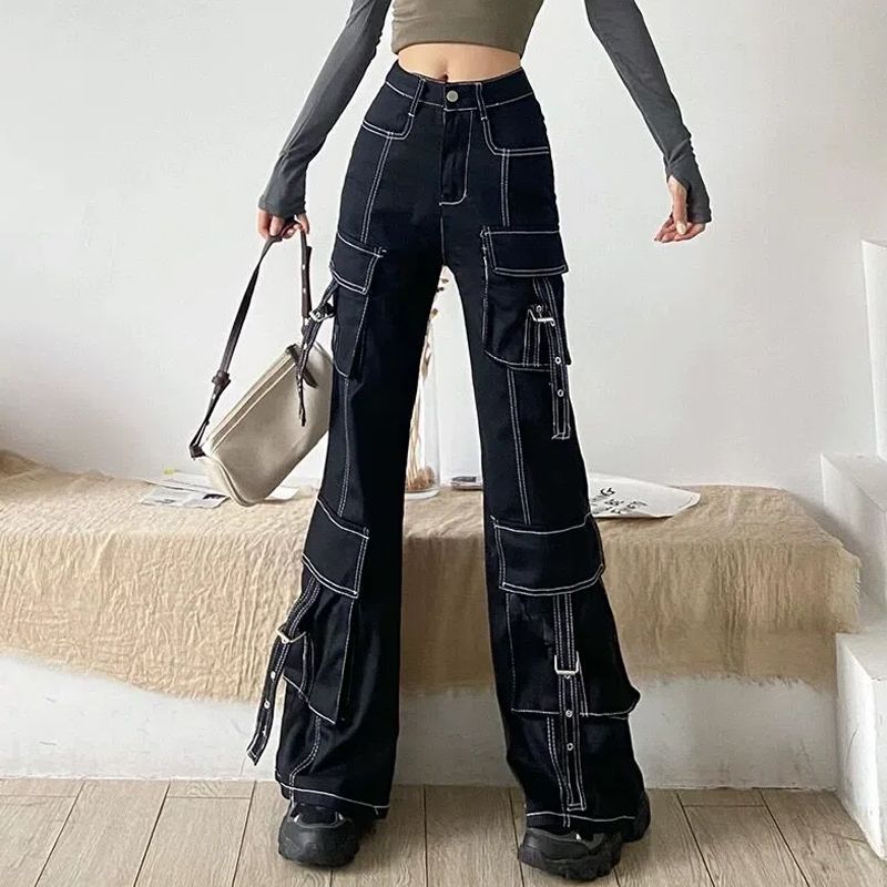 Loose Casual Wide Leg Mop Pants