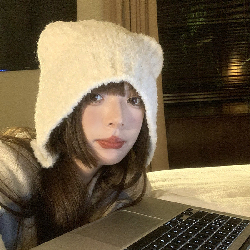 Big-headed Foreign-style Warm Ear Protection Hat