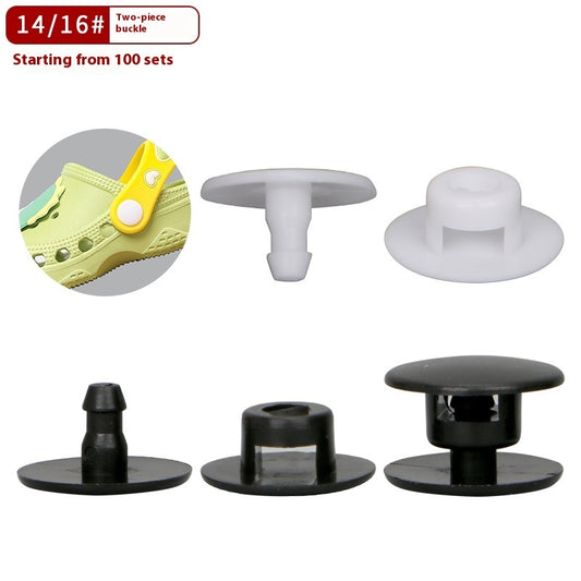 Cave Shoes Plastic Buttons And Rubber Side Edges