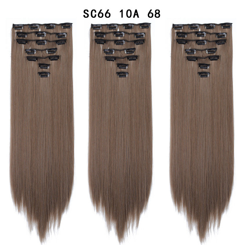 16 Card Seven-piece Hairpiece Clip Wig Beauty Chemical Fiber Wig Set Hair Extension