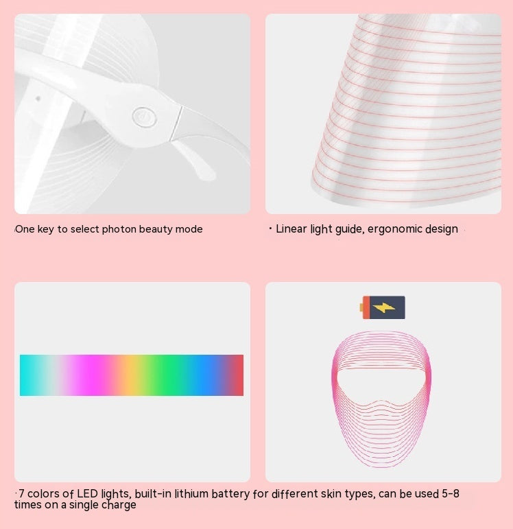 Photon IPL Device Home Face Color Light Beauty Mask