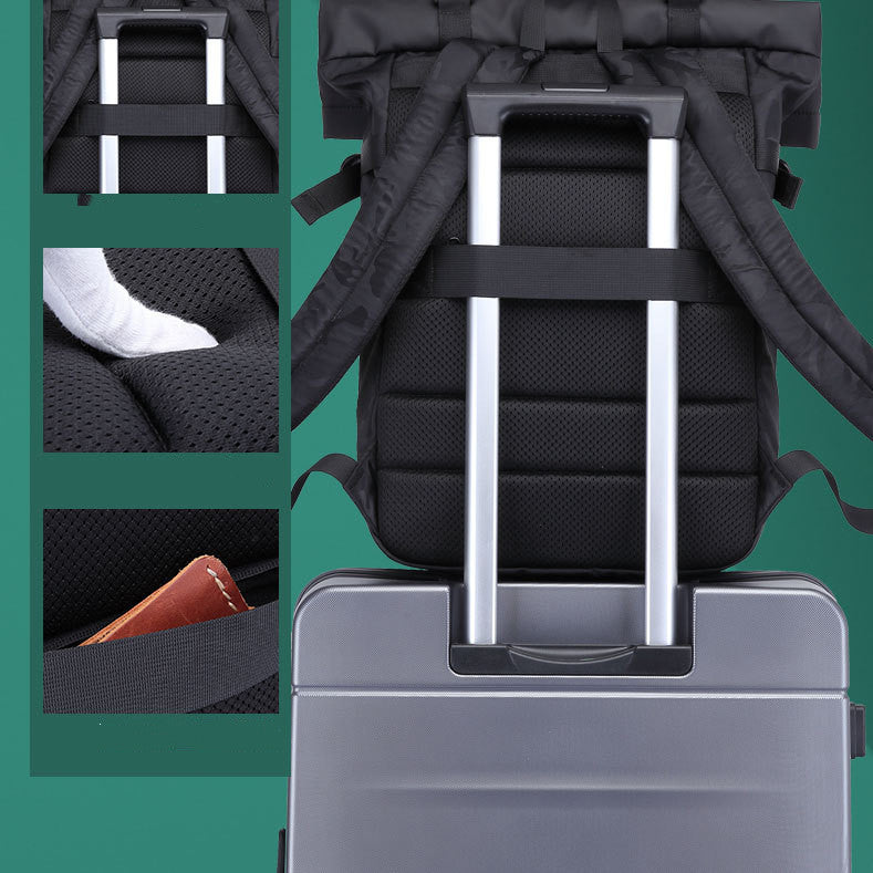 Men's New Double Shoulder Computer Bag Street Trend