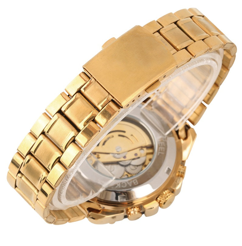 Hollow gold steel strip