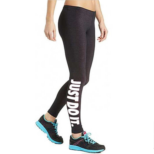 Letter Print Leggings Slim Pencil Pants