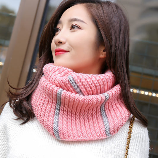Men's and Women's WarmStripe Woolen Collar