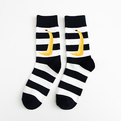 Japanese retro college wind color skateboarding personality stockings Korean version piled socks