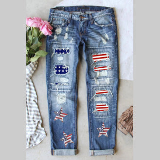 Summer Street Hipster Denim With Hole Trousers