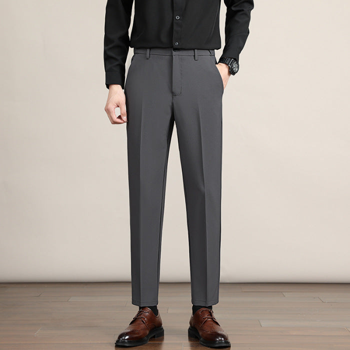Korean-style Trendy Business Drop-crotch Mens Suit Pants