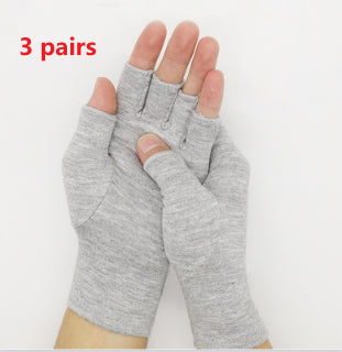 Light Gray Bamboo Charcoal Fiber Pressure Care Gloves