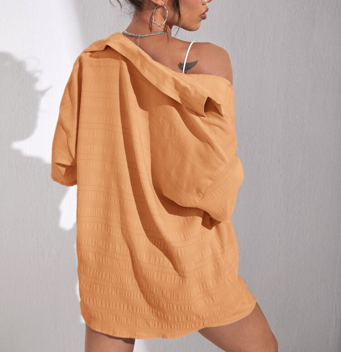Suit Long Sleeve Lapel Loose Women's Shirt