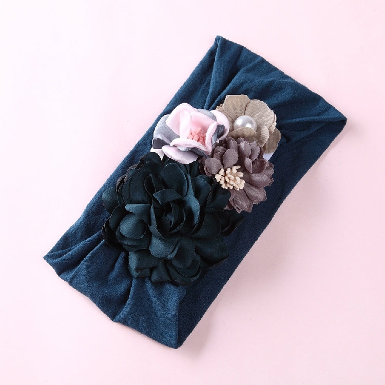 Headdress silk stitching flower princess hair band
