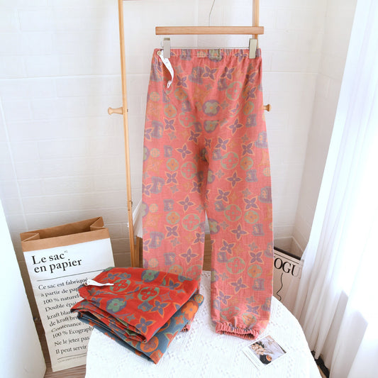 Yarn-dyed Jacquard Maternity Pants Four Seasons Thin Can Be Worn Outside P