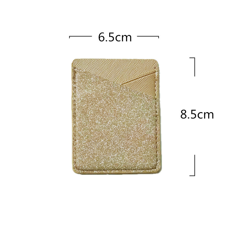 Paste leather card holder