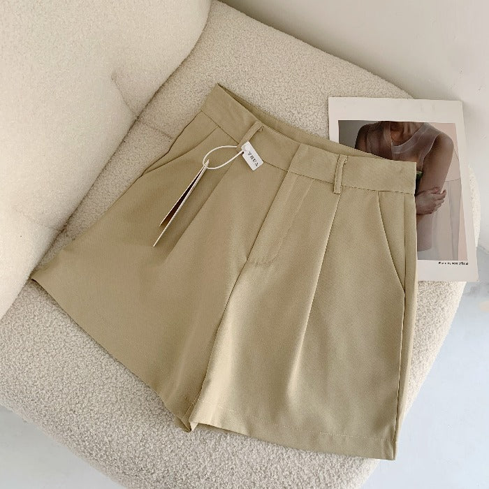 Women's Summer Thin High Waist Thin Casual All-match Loose Straight Shorts