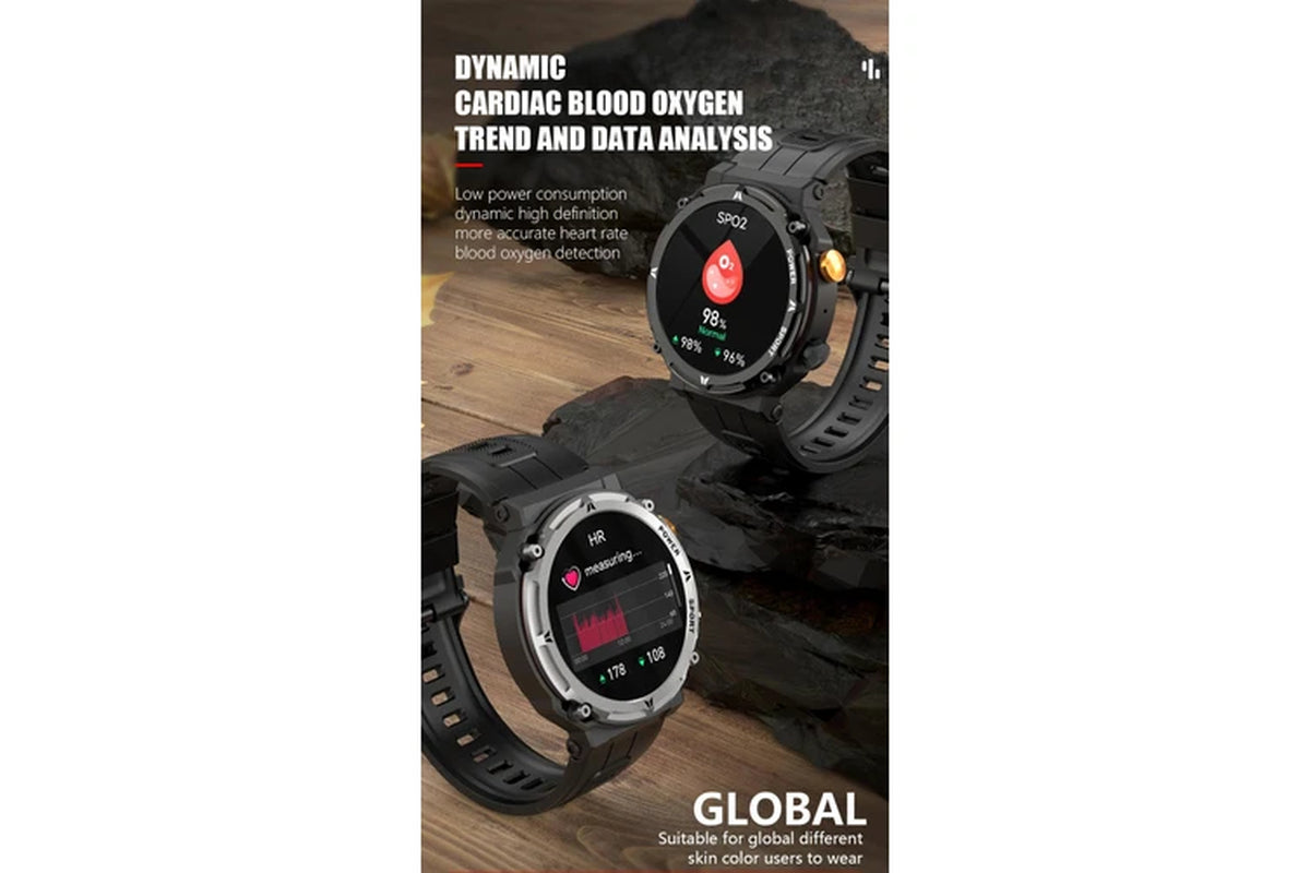 Smart Watch with Bluetooth Call – 5ATM Waterproof Fitness Tracker, Sport Wrist Smart Watch for Men & Women Watch