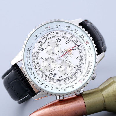 pin quartz watch with calendar
