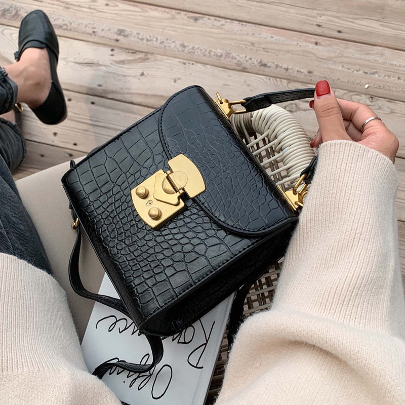 Pattern small square bag