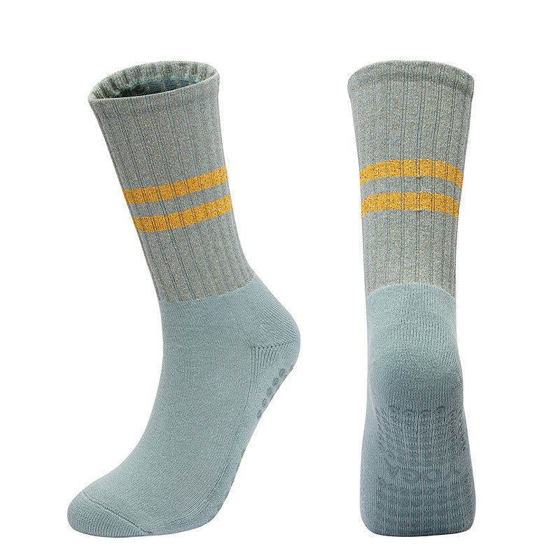 Women's Autumn And Winter Long Tube Terry Non-slip Aerobics Socks