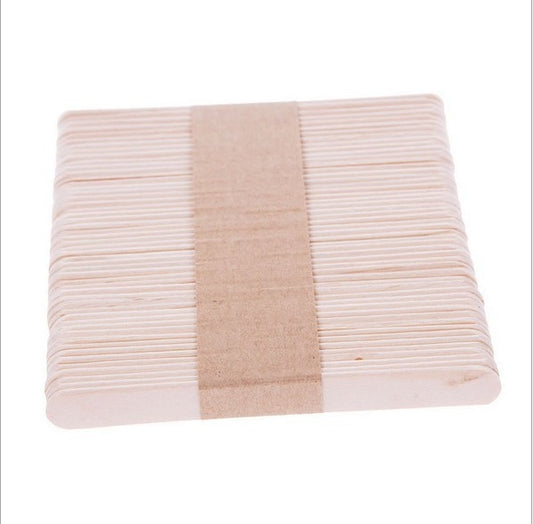50Pcs Burlywood Ice-lolly Stick Natural Wooden Ice Cream Sticks Kids Hand Craft Making Ice Cream DIY Popsicle Sticks