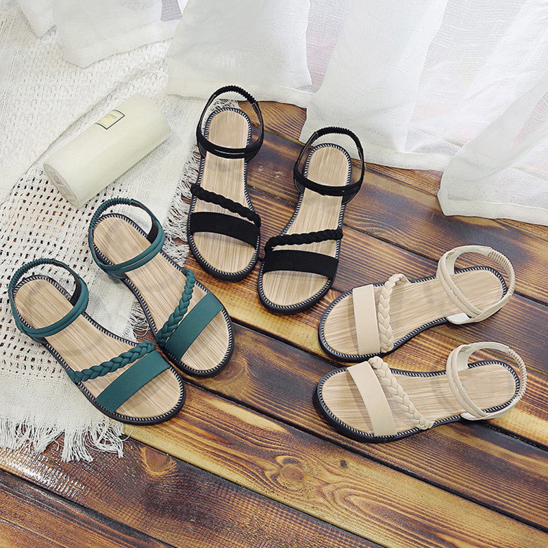 Low heel PU Roman shoes