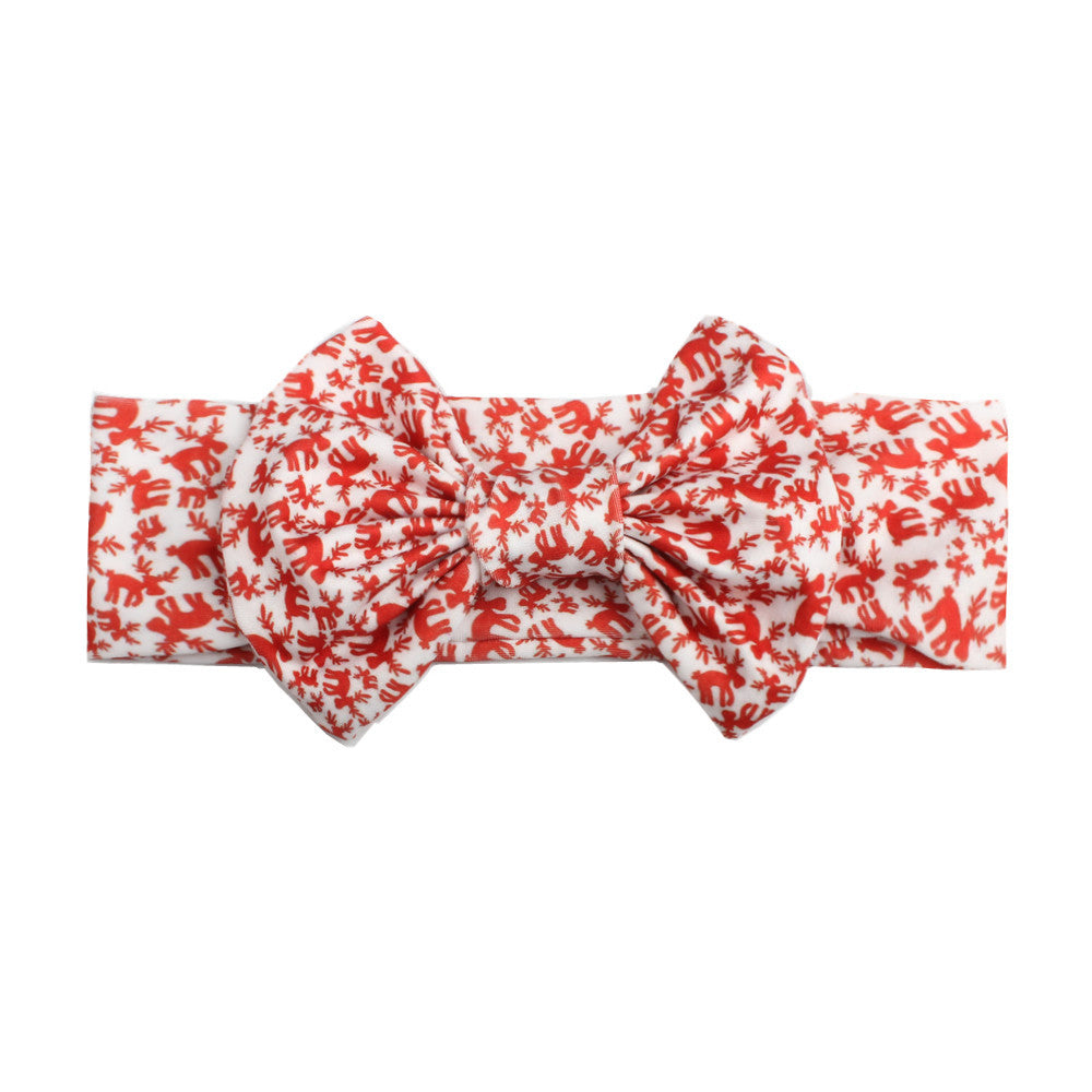 Bow print headband