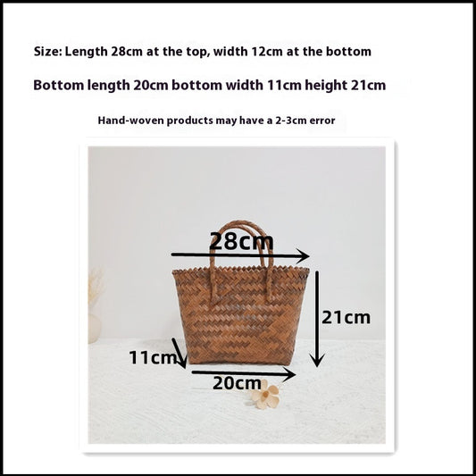 Creative Printing Bamboo Large Capacity Travel Handbag