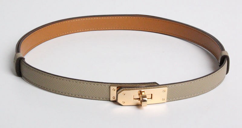 H home new kelly leather thin belt
