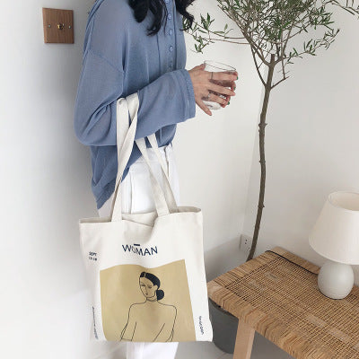 Simple wind letter shoulder bag