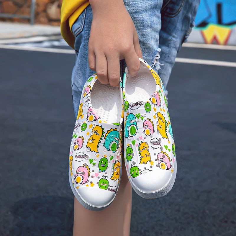 Boys And Girls Breathable Non-slip Casual Beach Printing Outdoor Sandals