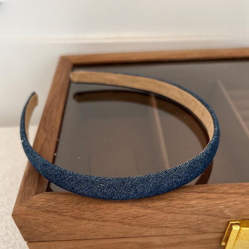 Women's Retro Minority Temperament Denim Fabric Headband
