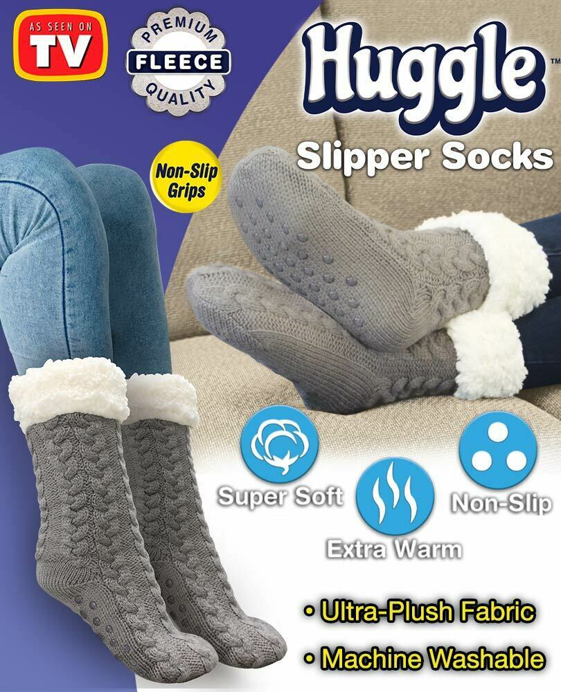 Non-slip padded lazy socks