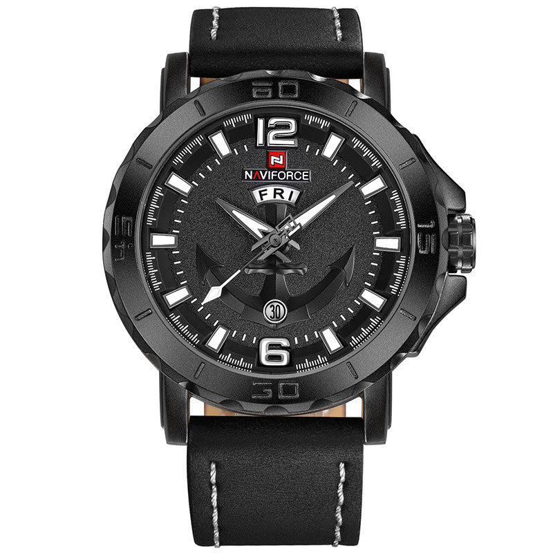Day belt quartz watch