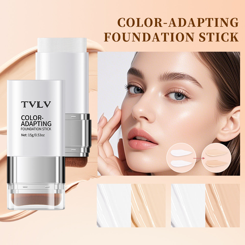 2-in-1 Color-changing Foundation Stick For A Dewy, Non-cakey Finish With A Dual-ended Applicator