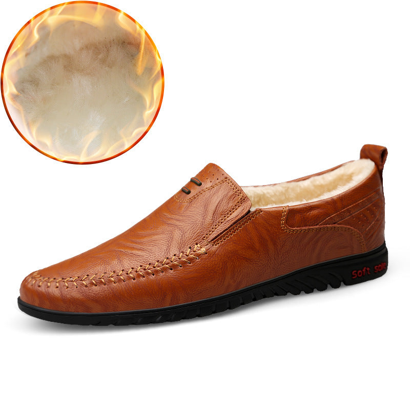Casual Leather Shoes Korean Fashion Men's Leather Shoes