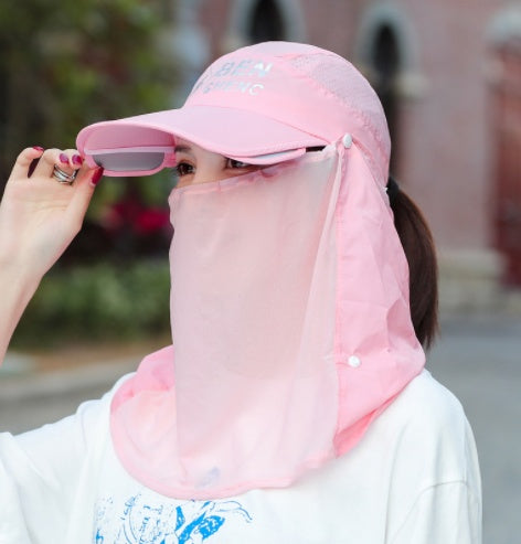 Outer Gauze Cover Face Cycling Hat Korean Version Tide All Match