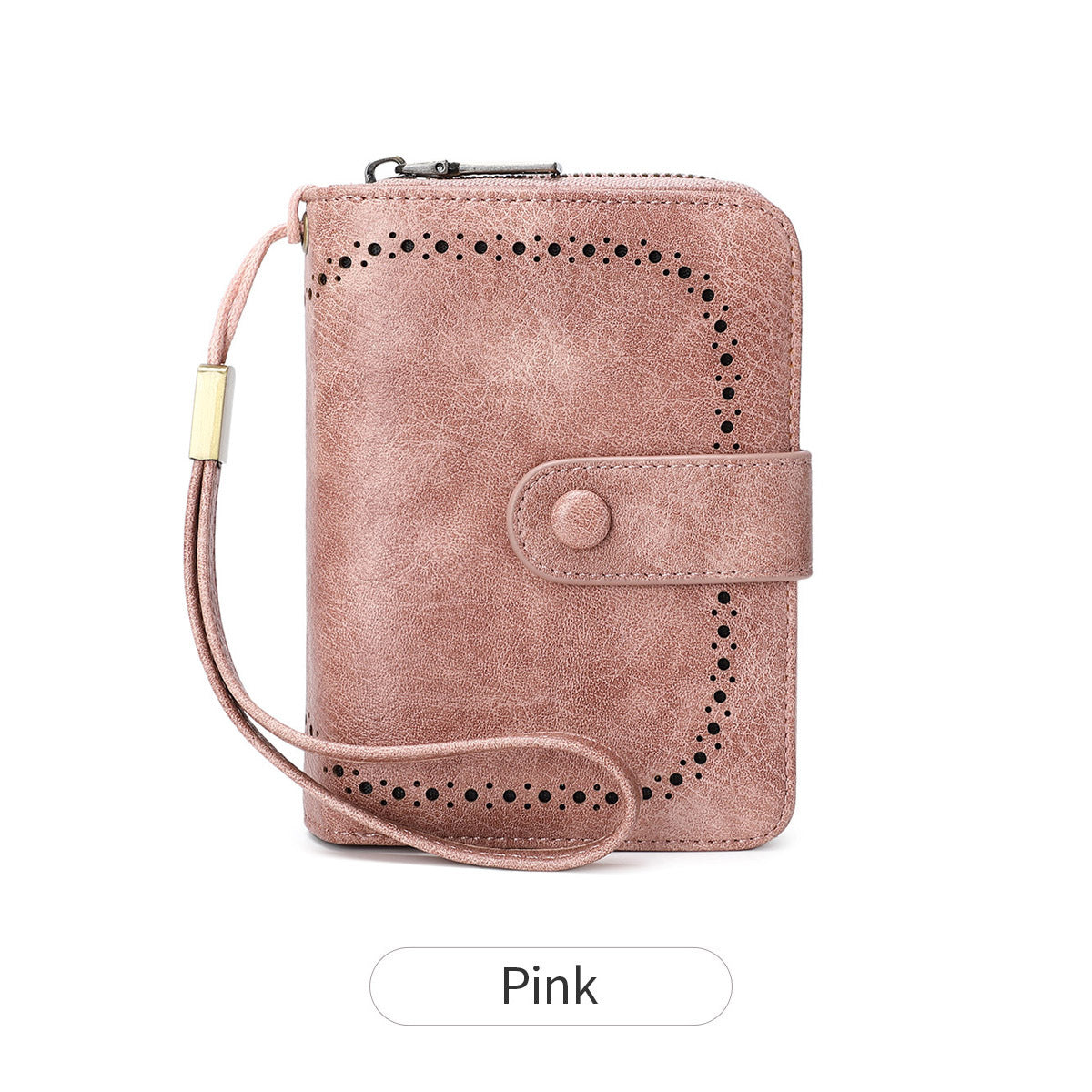 Leopard Print Multifunctional Zipper Retro Small Wallet