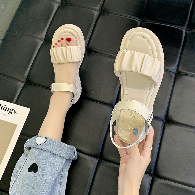 Flat Net Red Student Casual Beach Roman Flat Sandals