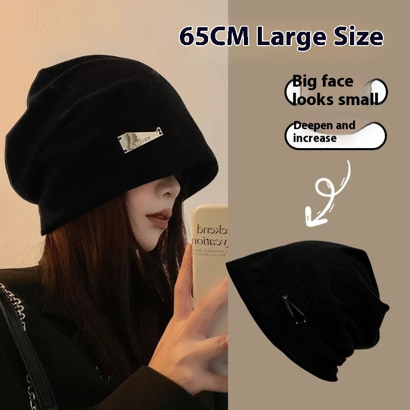 Lazy Big Head Circumference Pile Heap Sleeve Cap