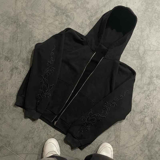 Street-style Niche Hip-hop Hoodie With A Unique Creative Letter Print