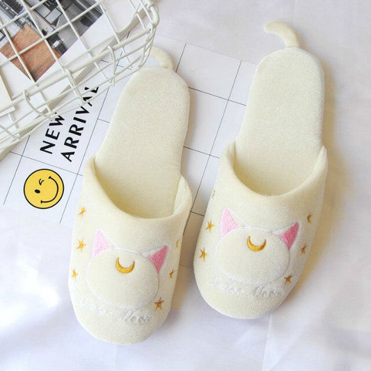 Ladies Indoor Non-Slip Floor Cotton Slippers