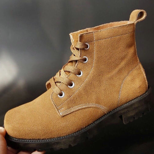 Fluffy Breathable Construction Site Protective Old-fashioned Big Head Shoes
