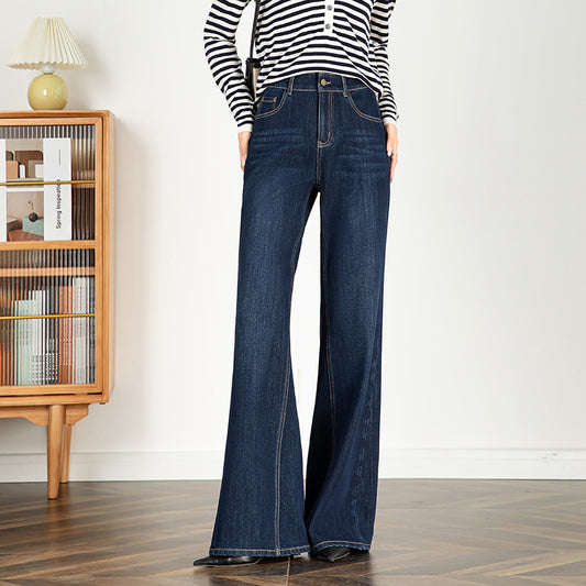 Lengthened New High Waist Slimming Mop Wide Leg Pants Long