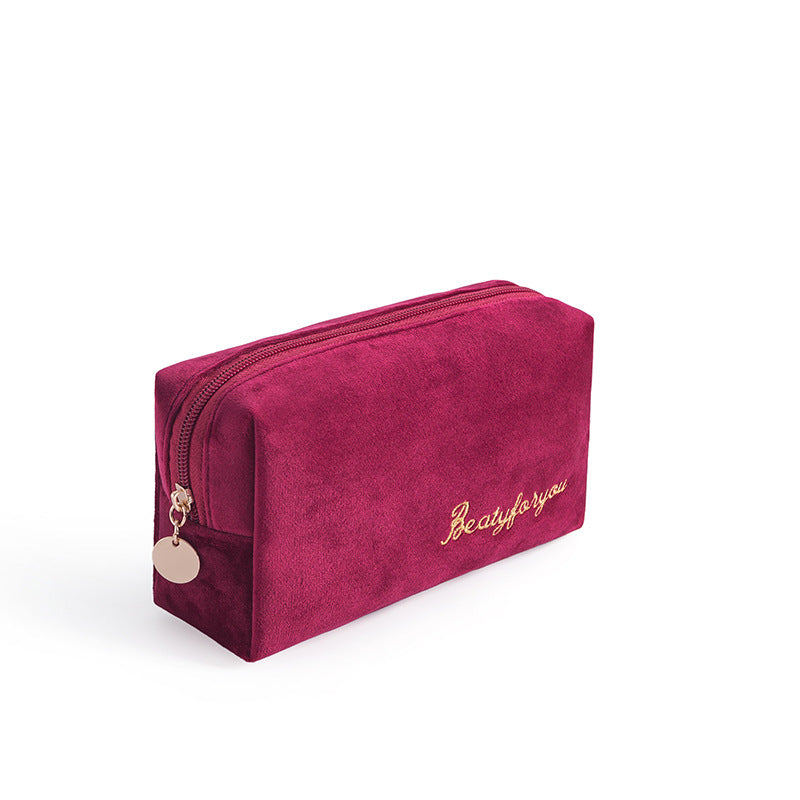 Flannel Cosmetic Storage Bag Tote Cloth
