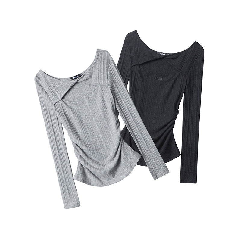 Design Sense Irregular Top Slimming Hot Girl