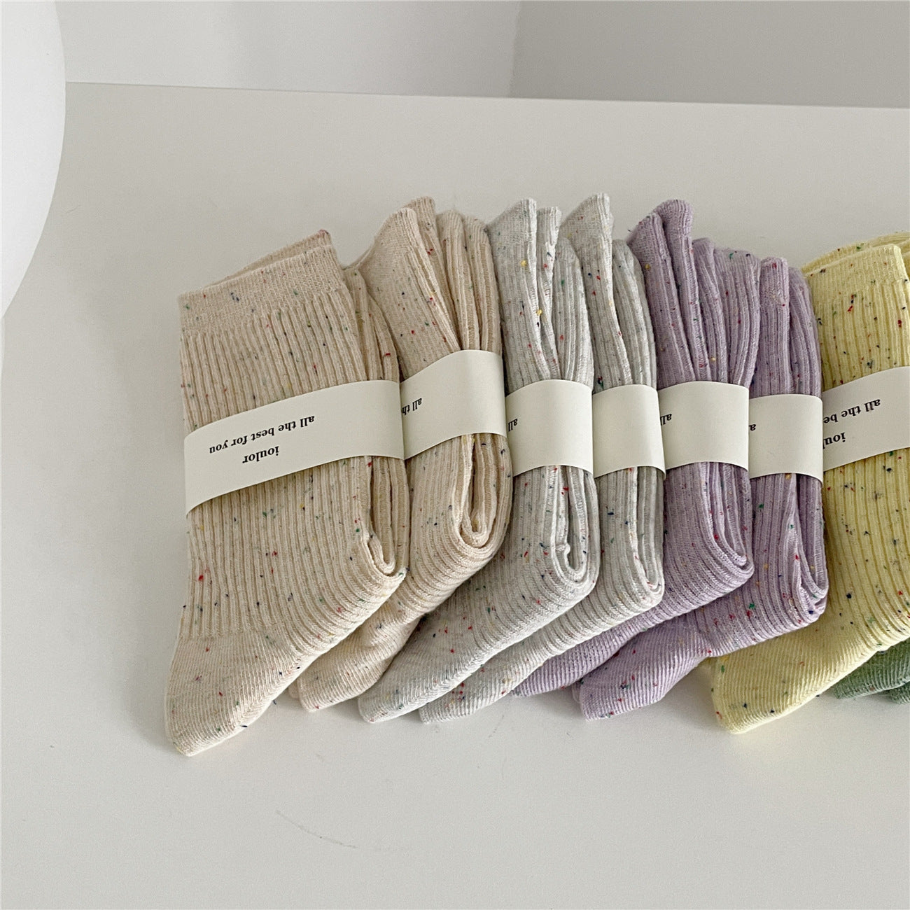 Sweet Girl Medium Tube Solid Socks
