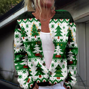 Trade 3D Digitalprint Cardigan Sweater